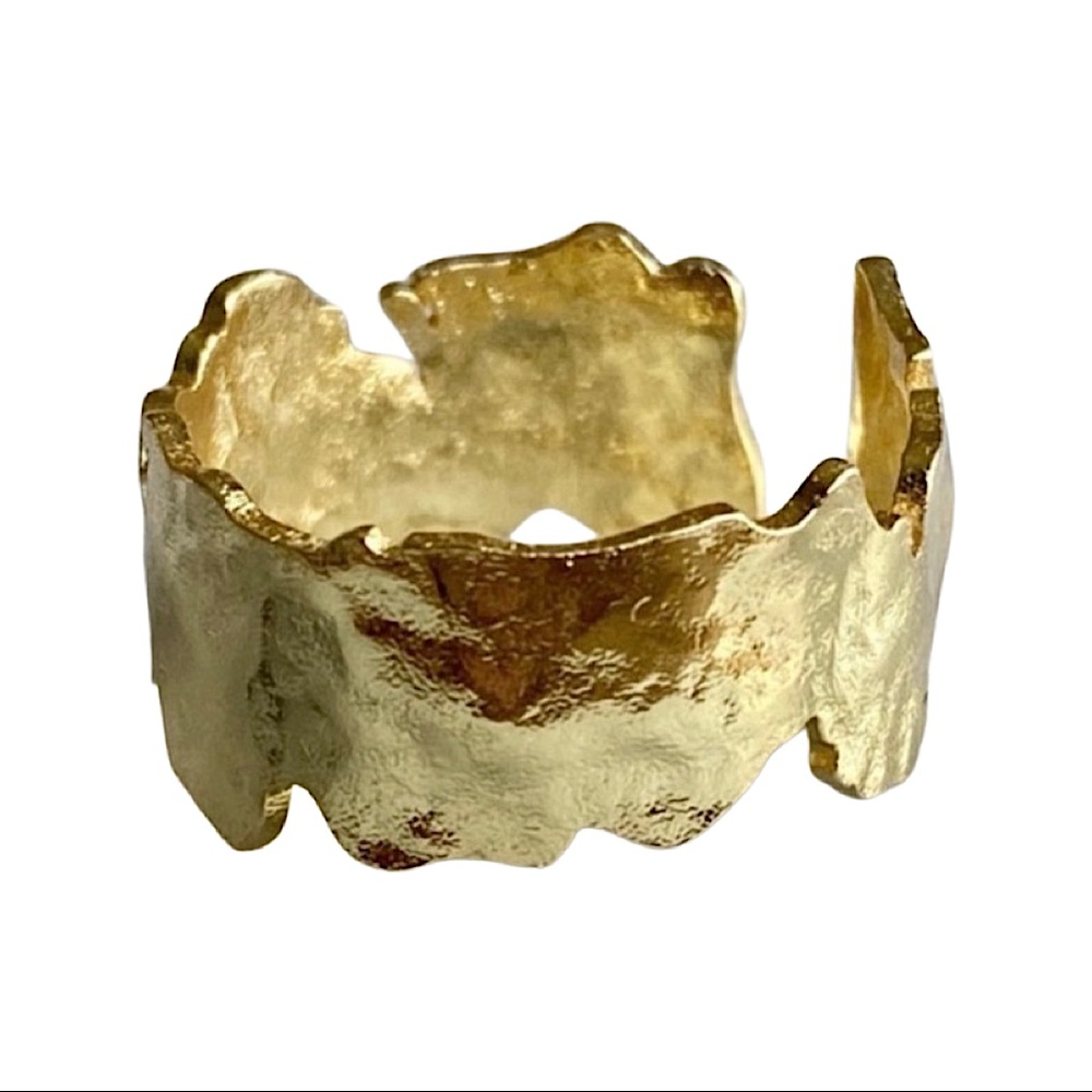 🎉HP🎉Last one Estrella & Luna 18K Gold leaf boho ring - Picture 2 of 9